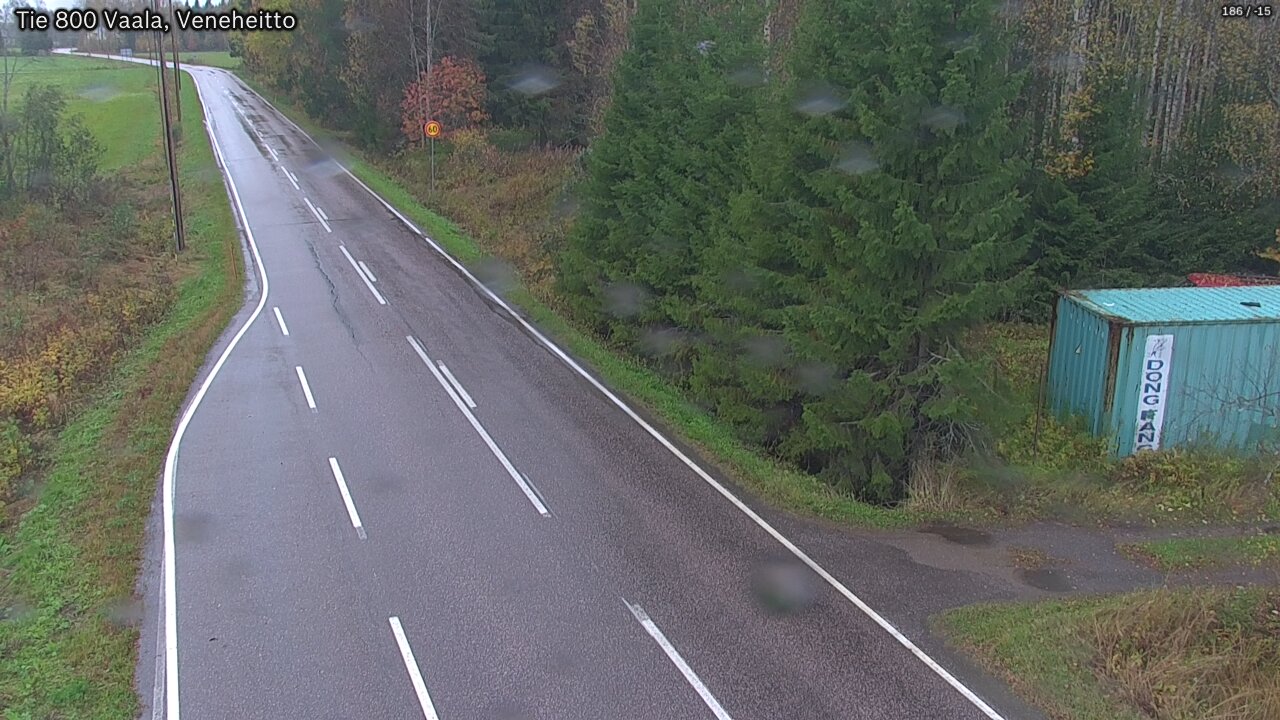 Weather Camera Image Road 800 Vaala, Veneheitto, Vaala, Pohjois-Pohjanmaa