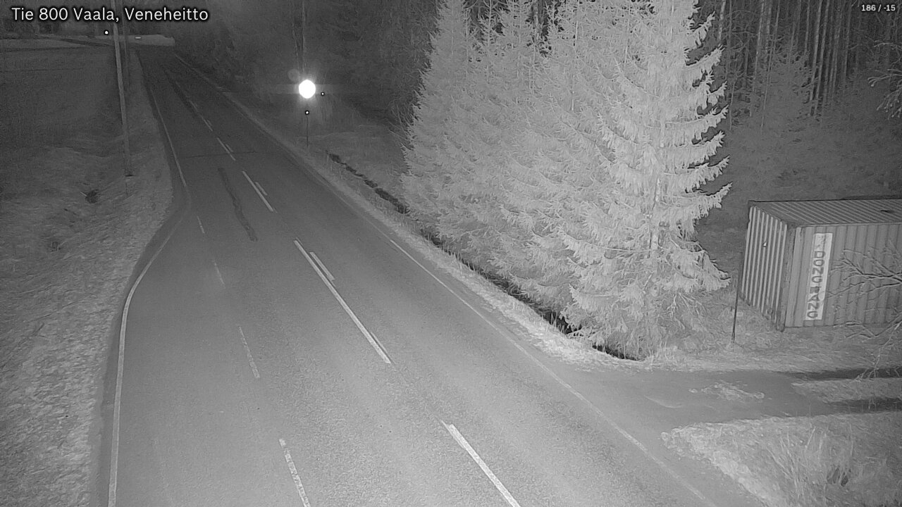 Weather Camera Image Road 800 Vaala, Veneheitto, Vaala, Pohjois-Pohjanmaa