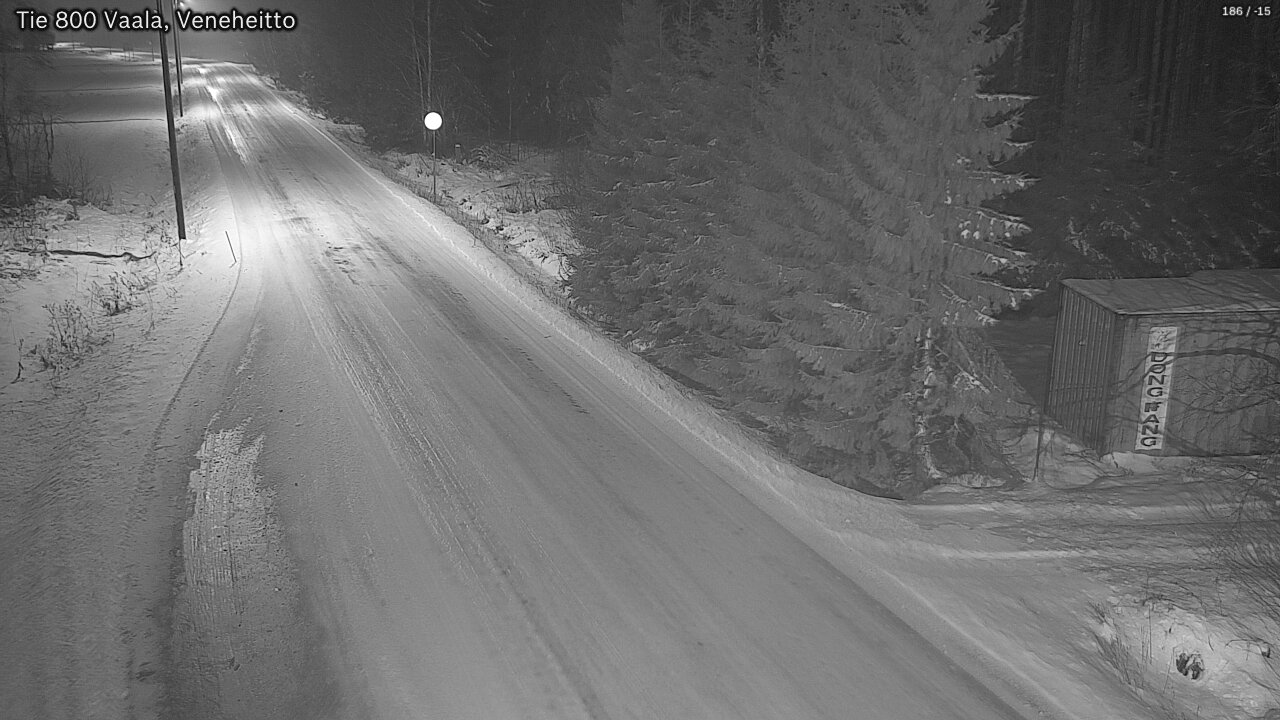 Weather Camera Image Väg 800 Vaala, Veneheitto, Vaala, Pohjois-Pohjanmaa