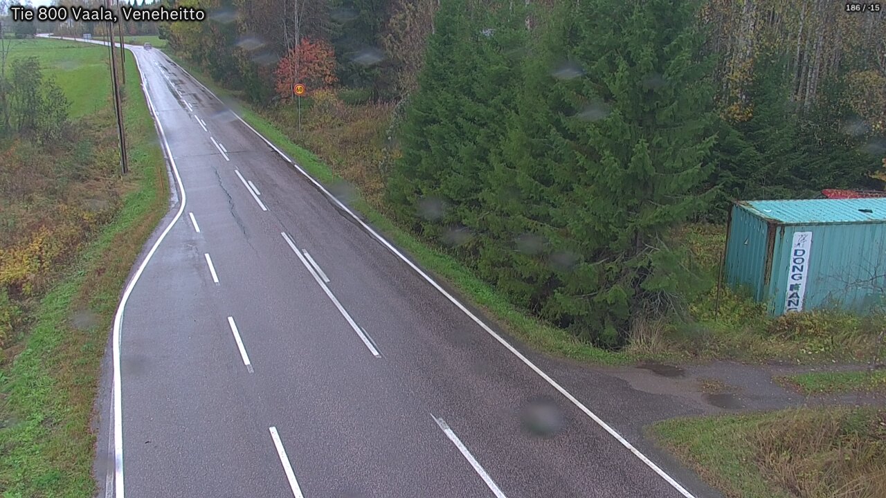 Weather Camera Image Road 800 Vaala, Veneheitto, Vaala, Pohjois-Pohjanmaa