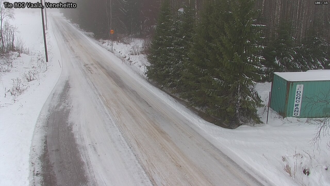 Weather Camera Image Väg 800 Vaala, Veneheitto, Vaala, Pohjois-Pohjanmaa