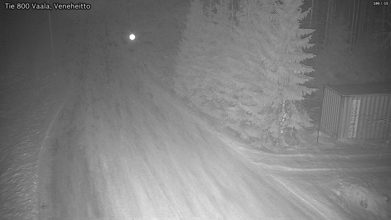 Weather Camera Image Väg 800 Vaala, Veneheitto, Vaala, Pohjois-Pohjanmaa