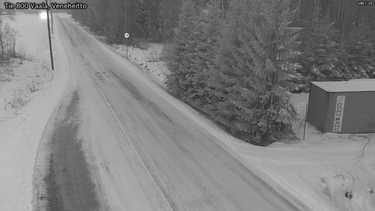 Weather Camera Image Väg 800 Vaala, Veneheitto, Vaala, Pohjois-Pohjanmaa