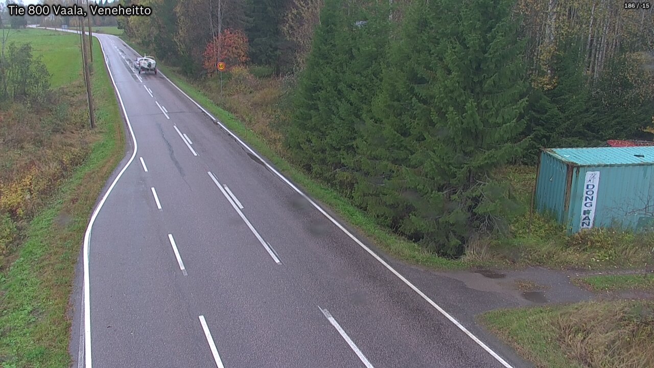 Weather Camera Image Road 800 Vaala, Veneheitto, Vaala, Pohjois-Pohjanmaa