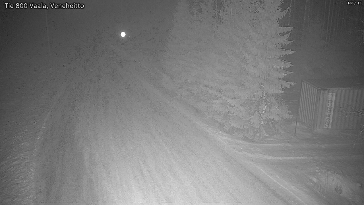 Weather Camera Image Väg 800 Vaala, Veneheitto, Vaala, Pohjois-Pohjanmaa