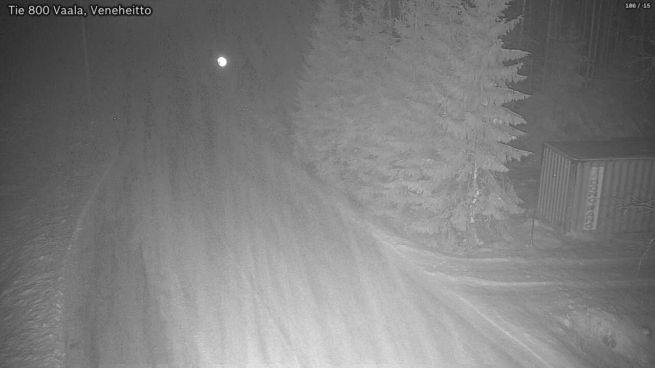 Weather Camera Image Väg 800 Vaala, Veneheitto, Vaala, Pohjois-Pohjanmaa