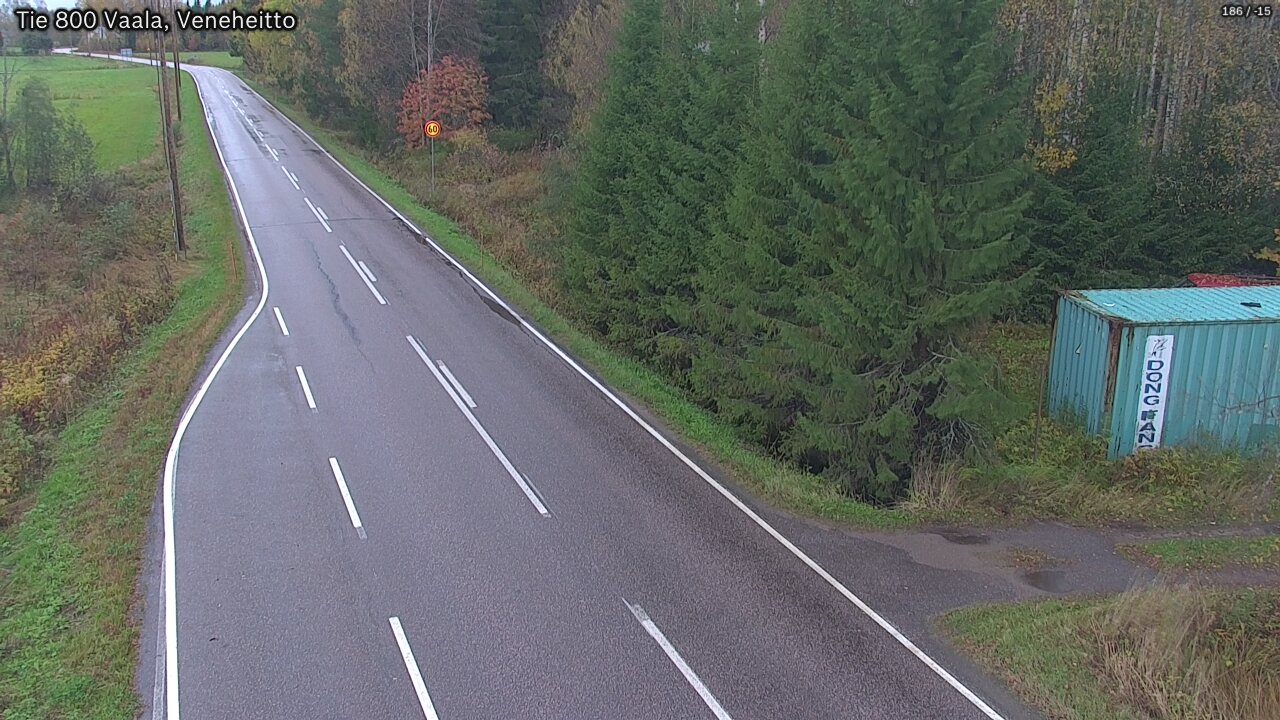 Weather Camera Image Road 800 Vaala, Veneheitto, Vaala, Pohjois-Pohjanmaa