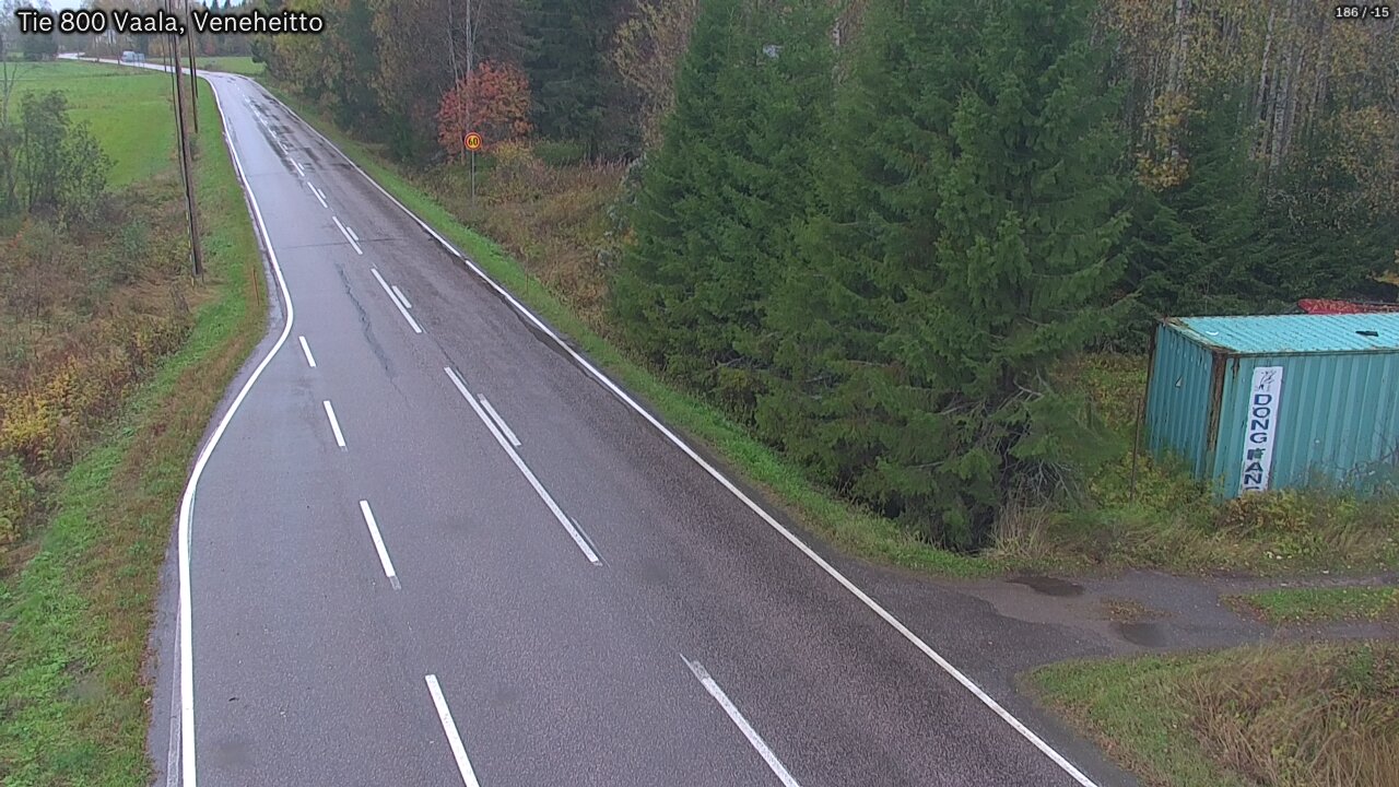 Weather Camera Image Road 800 Vaala, Veneheitto, Vaala, Pohjois-Pohjanmaa