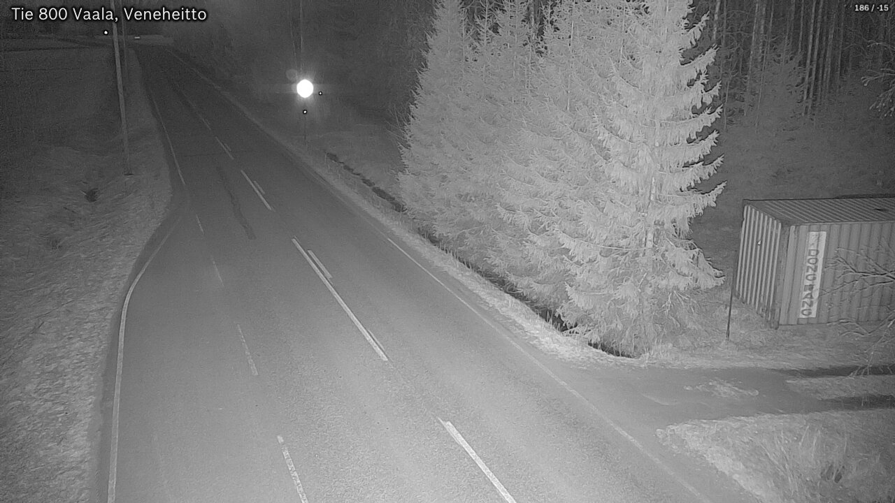 Weather Camera Image Road 800 Vaala, Veneheitto, Vaala, Pohjois-Pohjanmaa