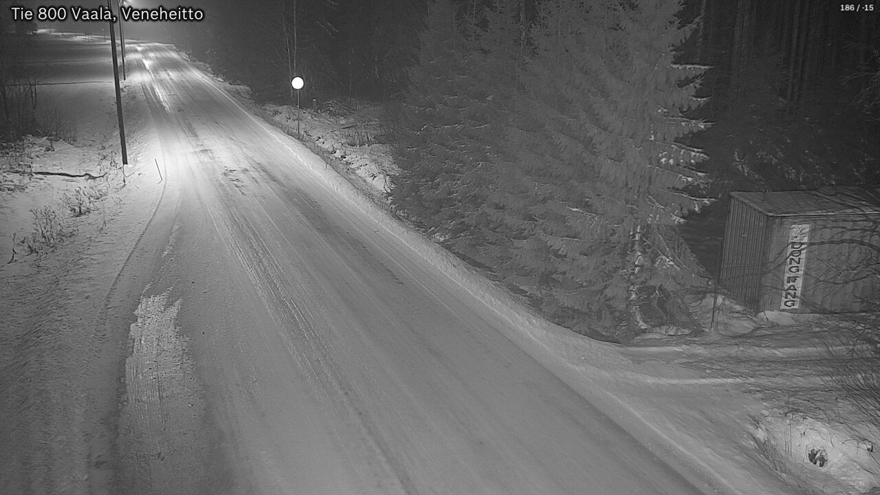 Weather Camera Image Väg 800 Vaala, Veneheitto, Vaala, Pohjois-Pohjanmaa