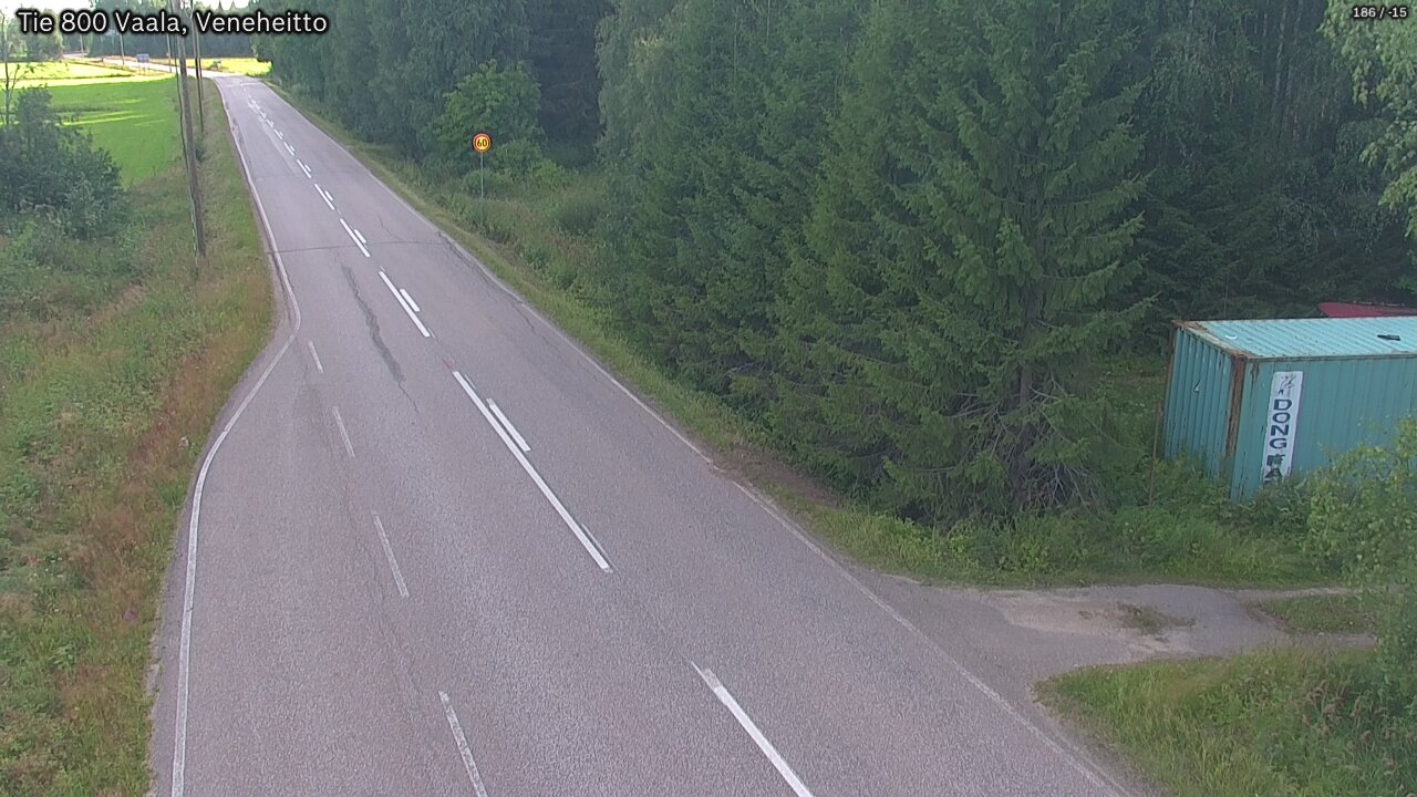 Kelikamerat Kuva Tie 800 Vaala, Veneheitto, Vaala, Pohjois-Pohjanmaa