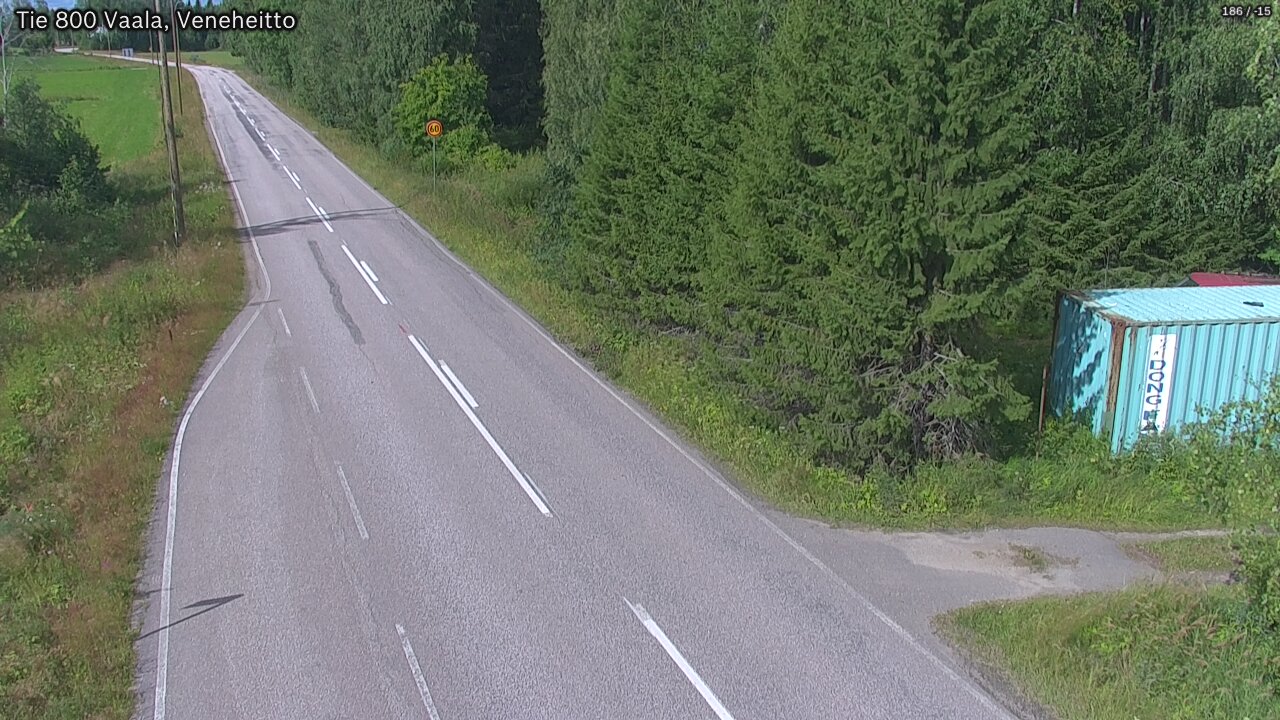 Kelikamerat Kuva Tie 800 Vaala, Veneheitto, Vaala, Pohjois-Pohjanmaa