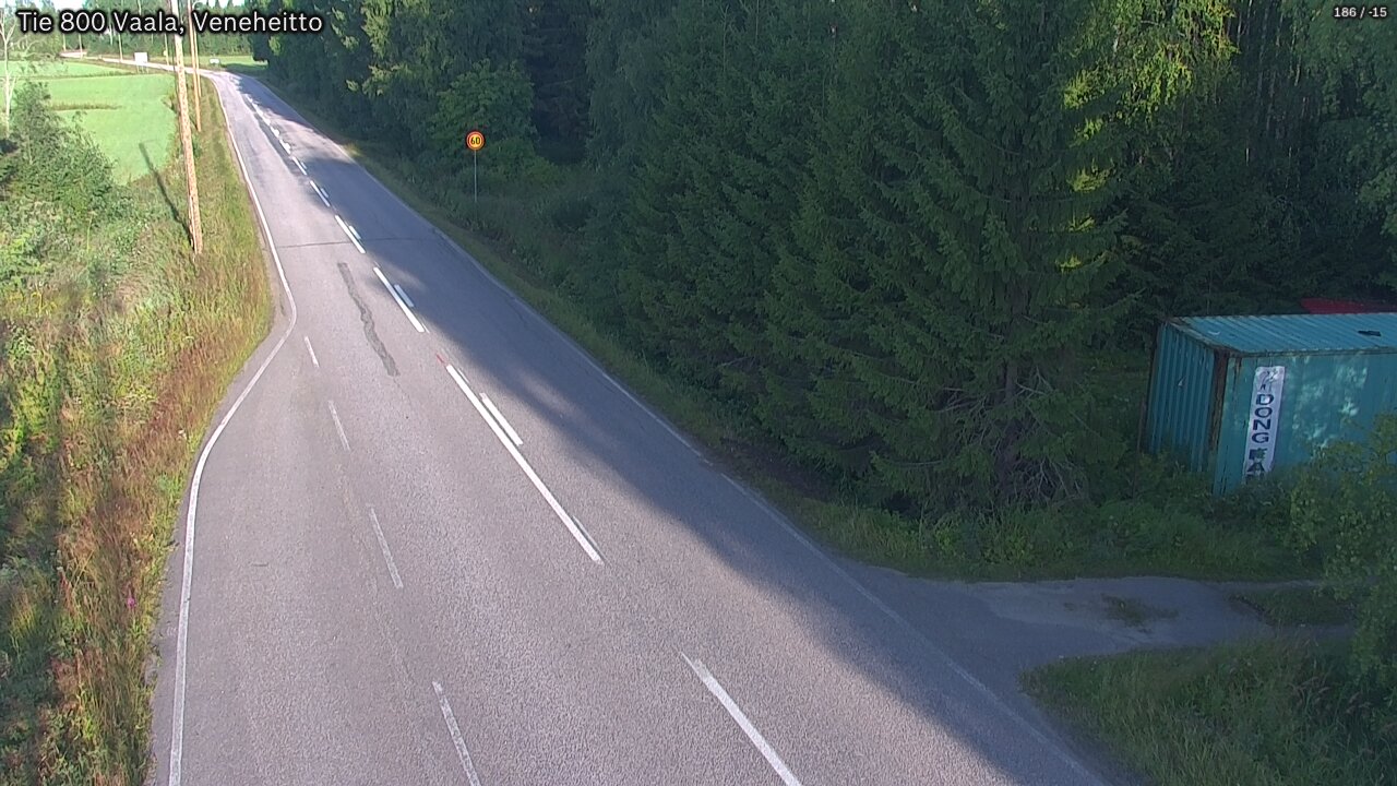 Weather Camera Image Road 800 Vaala, Veneheitto, Vaala, Pohjois-Pohjanmaa