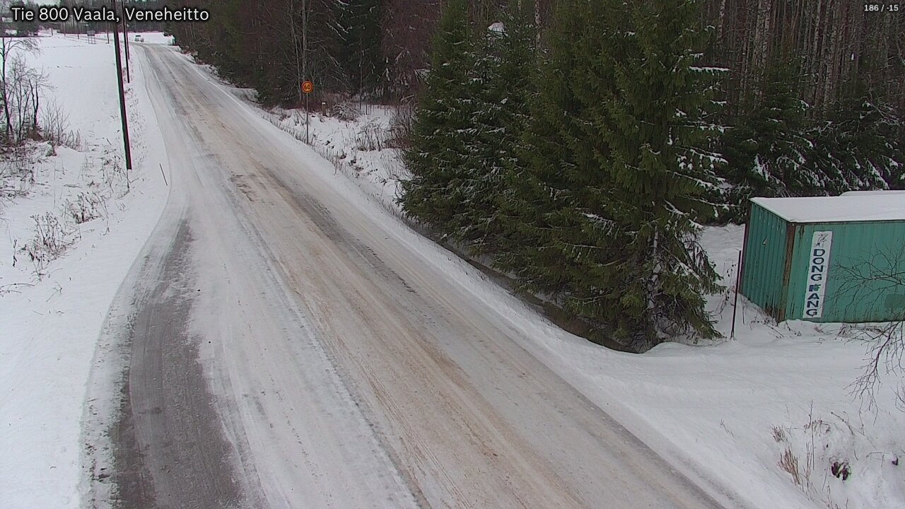 Weather Camera Image Väg 800 Vaala, Veneheitto, Vaala, Pohjois-Pohjanmaa