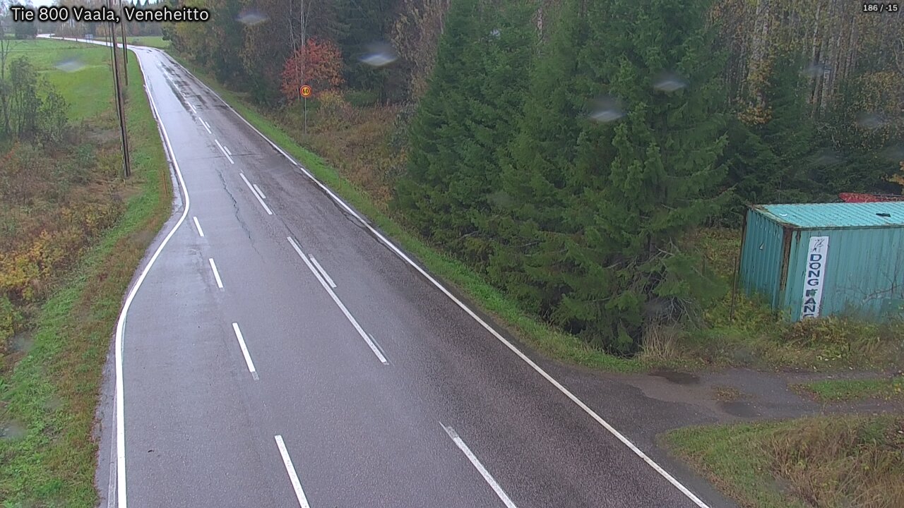 Weather Camera Image Road 800 Vaala, Veneheitto, Vaala, Pohjois-Pohjanmaa