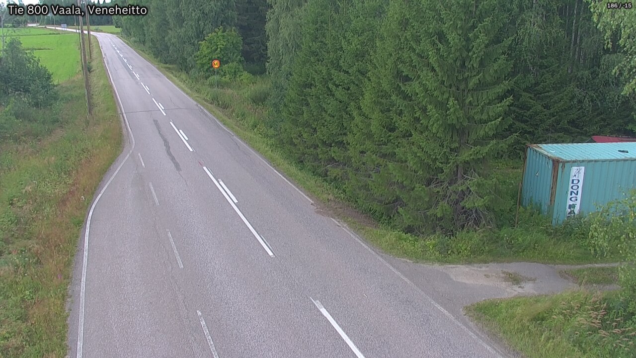 Kelikamerat Kuva Tie 800 Vaala, Veneheitto, Vaala, Pohjois-Pohjanmaa