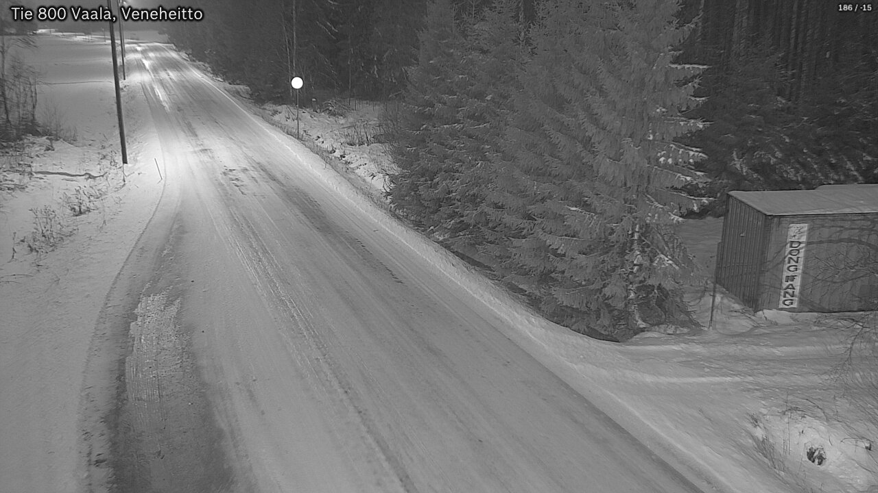 Weather Camera Image Väg 800 Vaala, Veneheitto, Vaala, Pohjois-Pohjanmaa