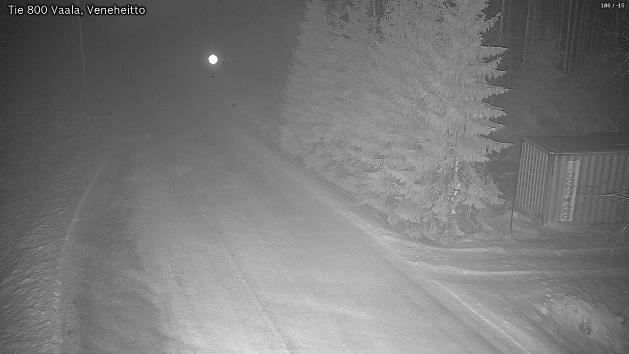 Weather Camera Image Väg 800 Vaala, Veneheitto, Vaala, Pohjois-Pohjanmaa