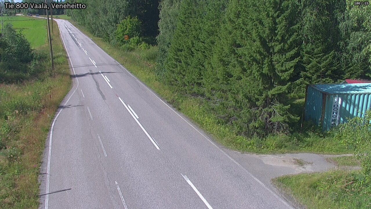 Kelikamerat Kuva Tie 800 Vaala, Veneheitto, Vaala, Pohjois-Pohjanmaa
