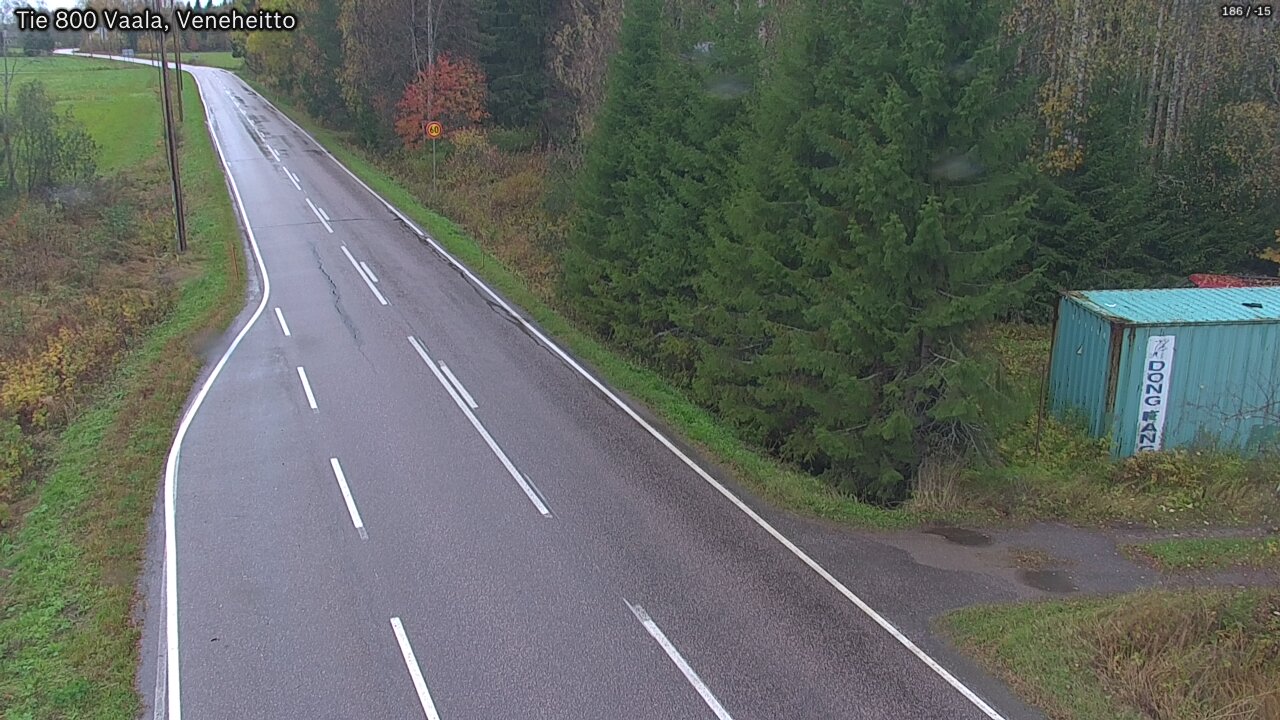 Weather Camera Image Väg 800 Vaala, Veneheitto, Vaala, Pohjois-Pohjanmaa