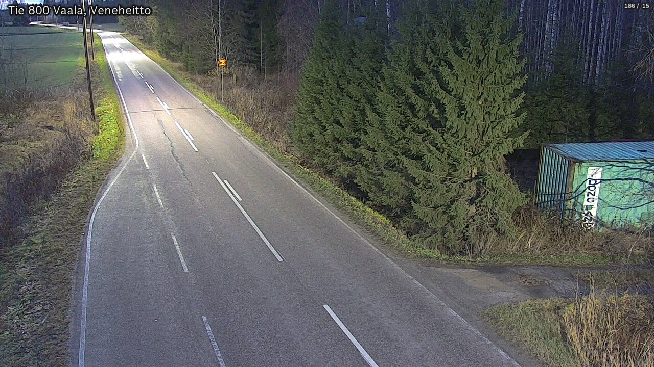 Kelikamerat Kuva Tie 800 Vaala, Veneheitto, Vaala, Pohjois-Pohjanmaa