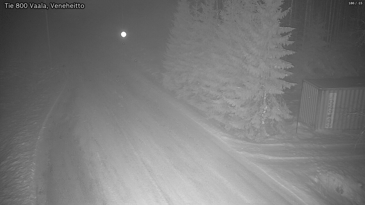 Weather Camera Image Väg 800 Vaala, Veneheitto, Vaala, Pohjois-Pohjanmaa