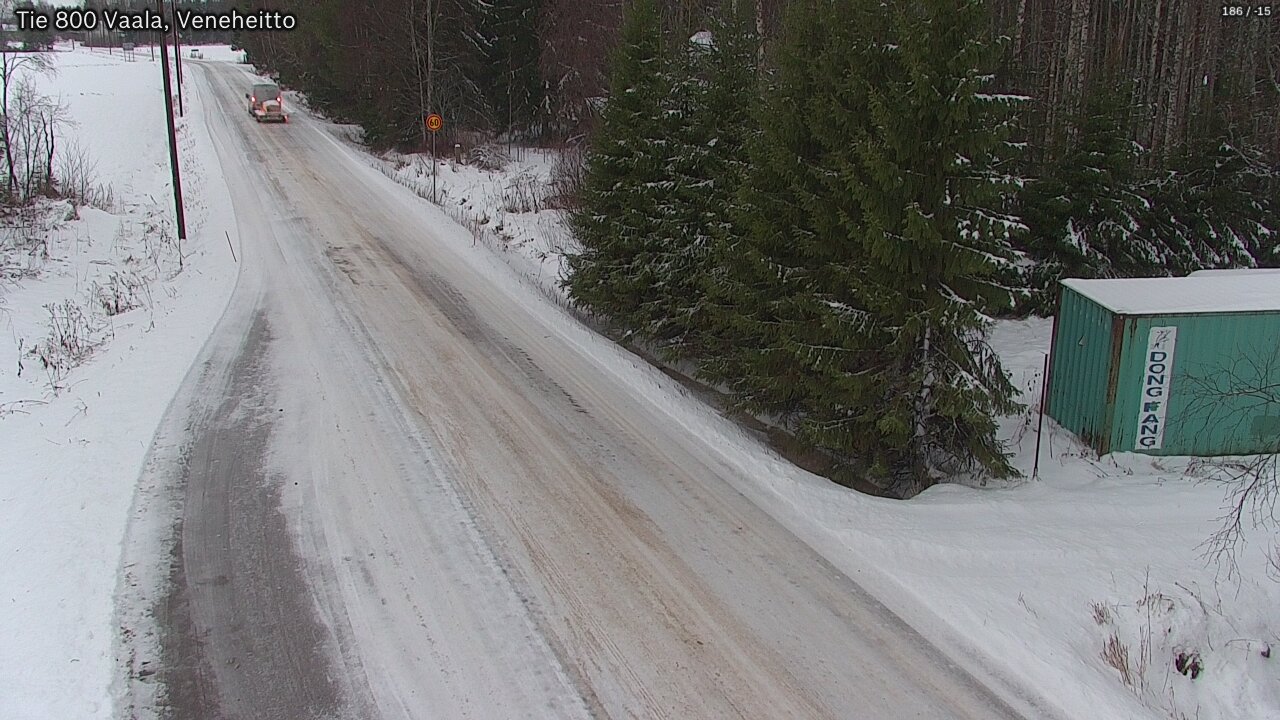 Weather Camera Image Väg 800 Vaala, Veneheitto, Vaala, Pohjois-Pohjanmaa