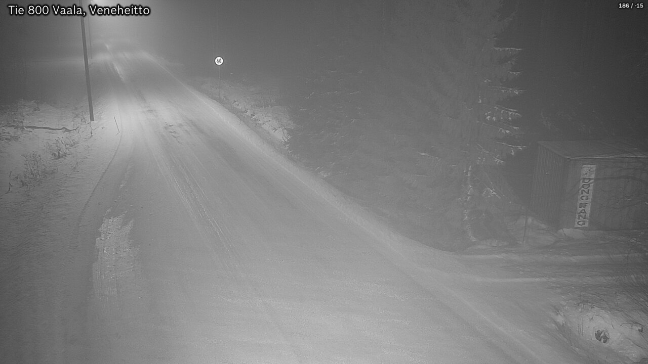 Weather Camera Image Väg 800 Vaala, Veneheitto, Vaala, Pohjois-Pohjanmaa