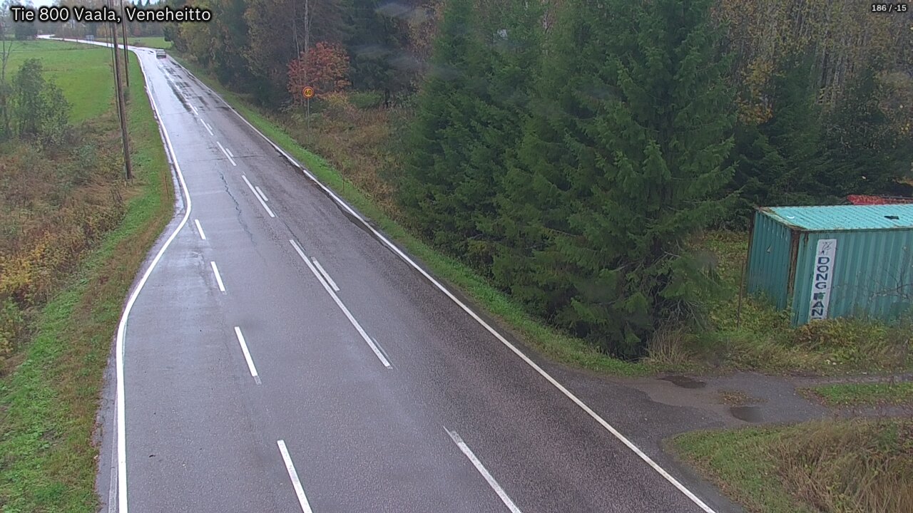 Weather Camera Image Road 800 Vaala, Veneheitto, Vaala, Pohjois-Pohjanmaa