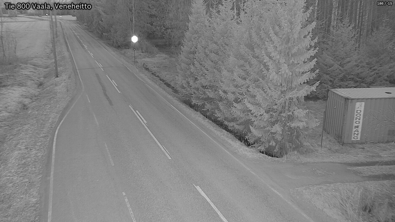 Weather Camera Image Road 800 Vaala, Veneheitto, Vaala, Pohjois-Pohjanmaa