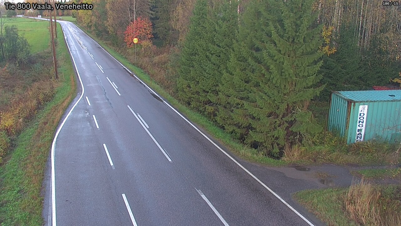Weather Camera Image Road 800 Vaala, Veneheitto, Vaala, Pohjois-Pohjanmaa