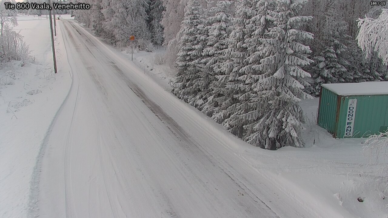 Weather Camera Image Road 800 Vaala, Veneheitto, Vaala, Pohjois-Pohjanmaa