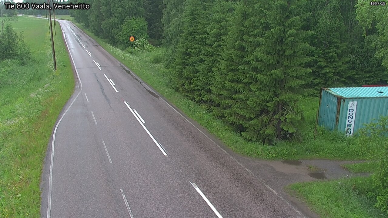 Weather Camera Image Road 800 Vaala, Veneheitto, Vaala, Pohjois-Pohjanmaa
