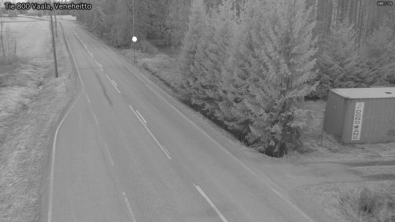 Weather Camera Image Road 800 Vaala, Veneheitto, Vaala, Pohjois-Pohjanmaa