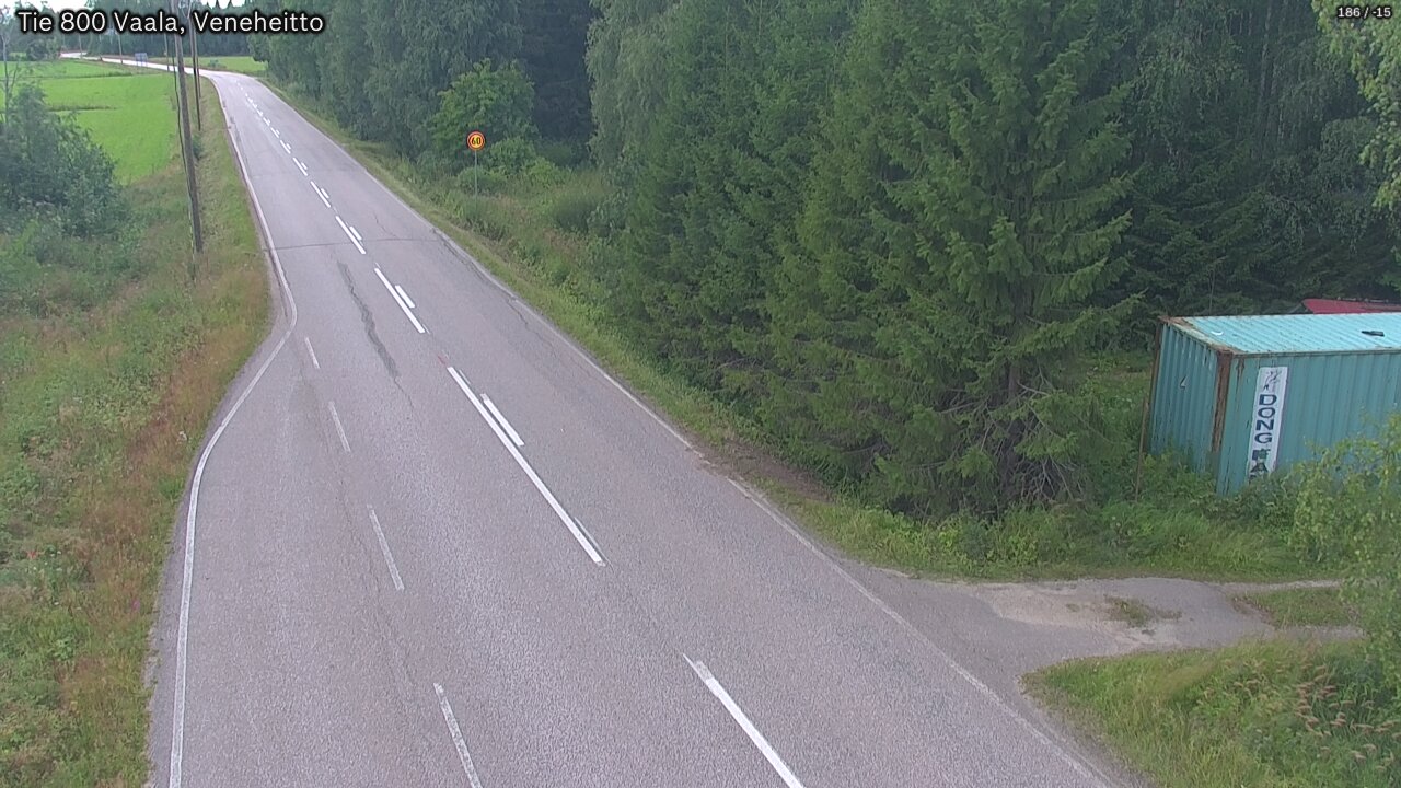 Kelikamerat Kuva Tie 800 Vaala, Veneheitto, Vaala, Pohjois-Pohjanmaa