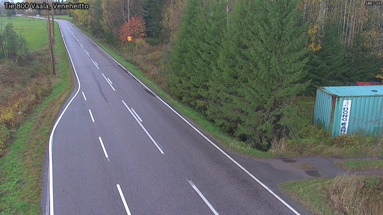 Weather Camera Image Road 800 Vaala, Veneheitto, Vaala, Pohjois-Pohjanmaa