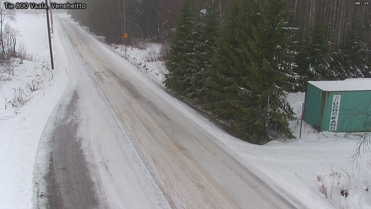Weather Camera Image Väg 800 Vaala, Veneheitto, Vaala, Pohjois-Pohjanmaa