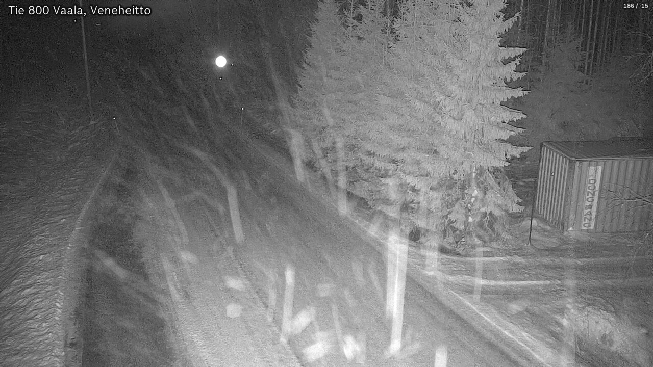 Weather Camera Image Väg 800 Vaala, Veneheitto, Vaala, Pohjois-Pohjanmaa