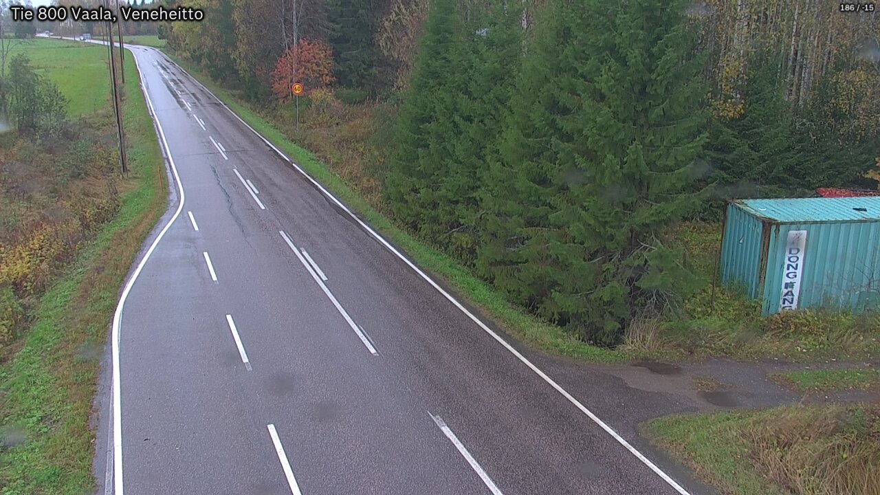 Weather Camera Image Road 800 Vaala, Veneheitto, Vaala, Pohjois-Pohjanmaa
