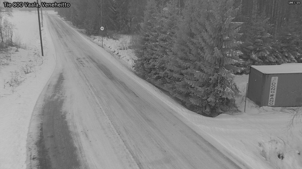 Weather Camera Image Väg 800 Vaala, Veneheitto, Vaala, Pohjois-Pohjanmaa