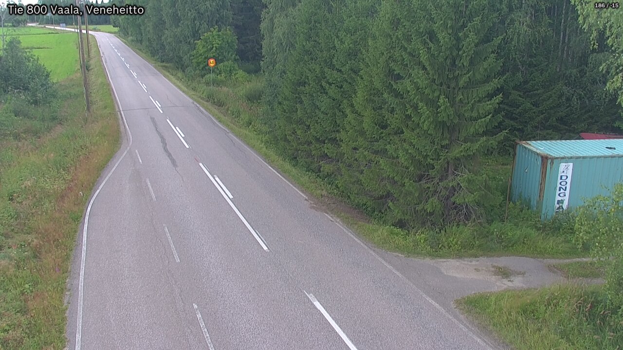Kelikamerat Kuva Tie 800 Vaala, Veneheitto, Vaala, Pohjois-Pohjanmaa