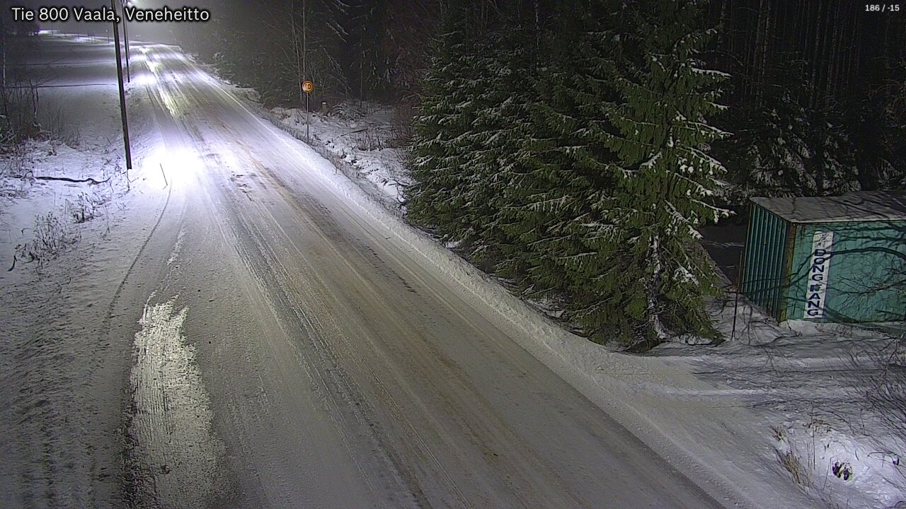Weather Camera Image Väg 800 Vaala, Veneheitto, Vaala, Pohjois-Pohjanmaa