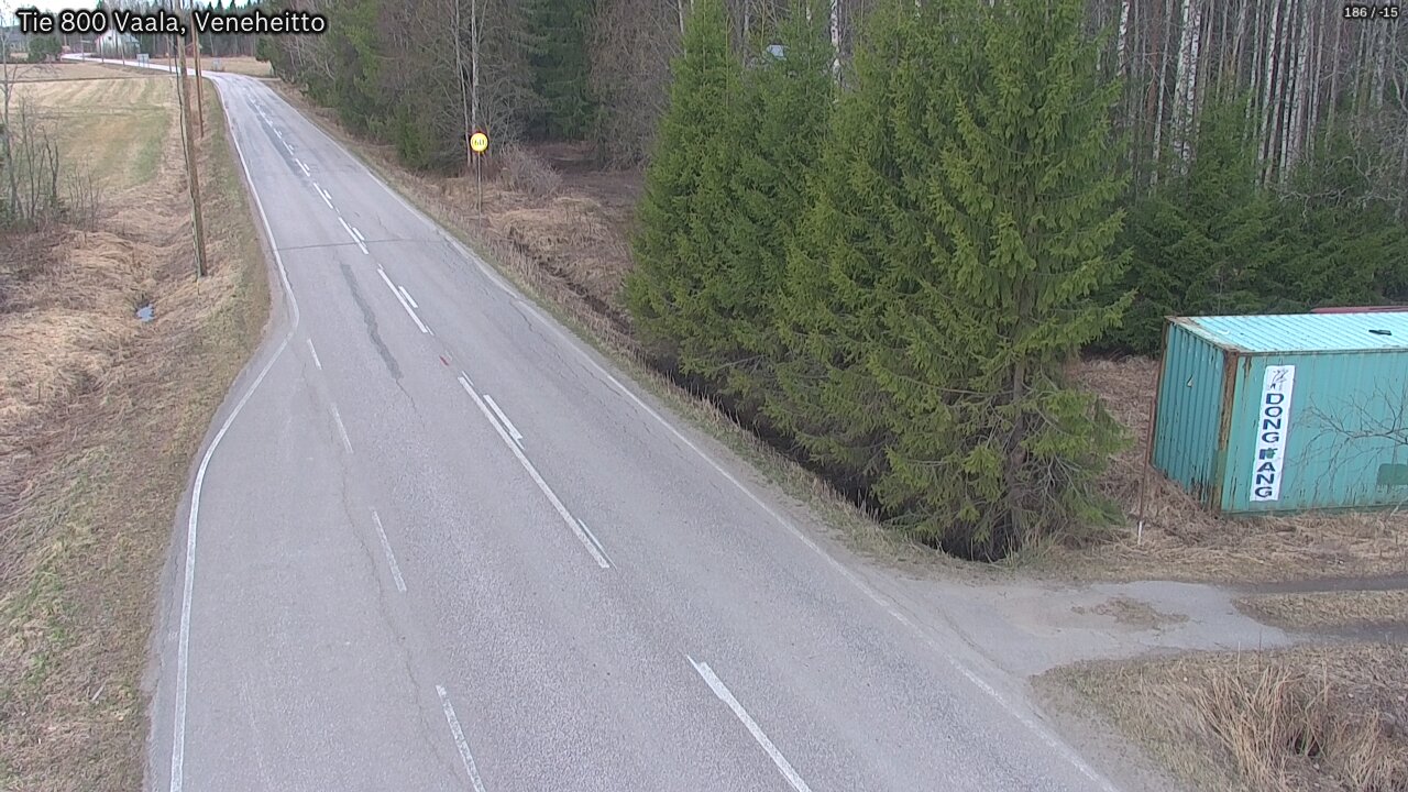 Weather Camera Image Road 800 Vaala, Veneheitto, Vaala, Pohjois-Pohjanmaa