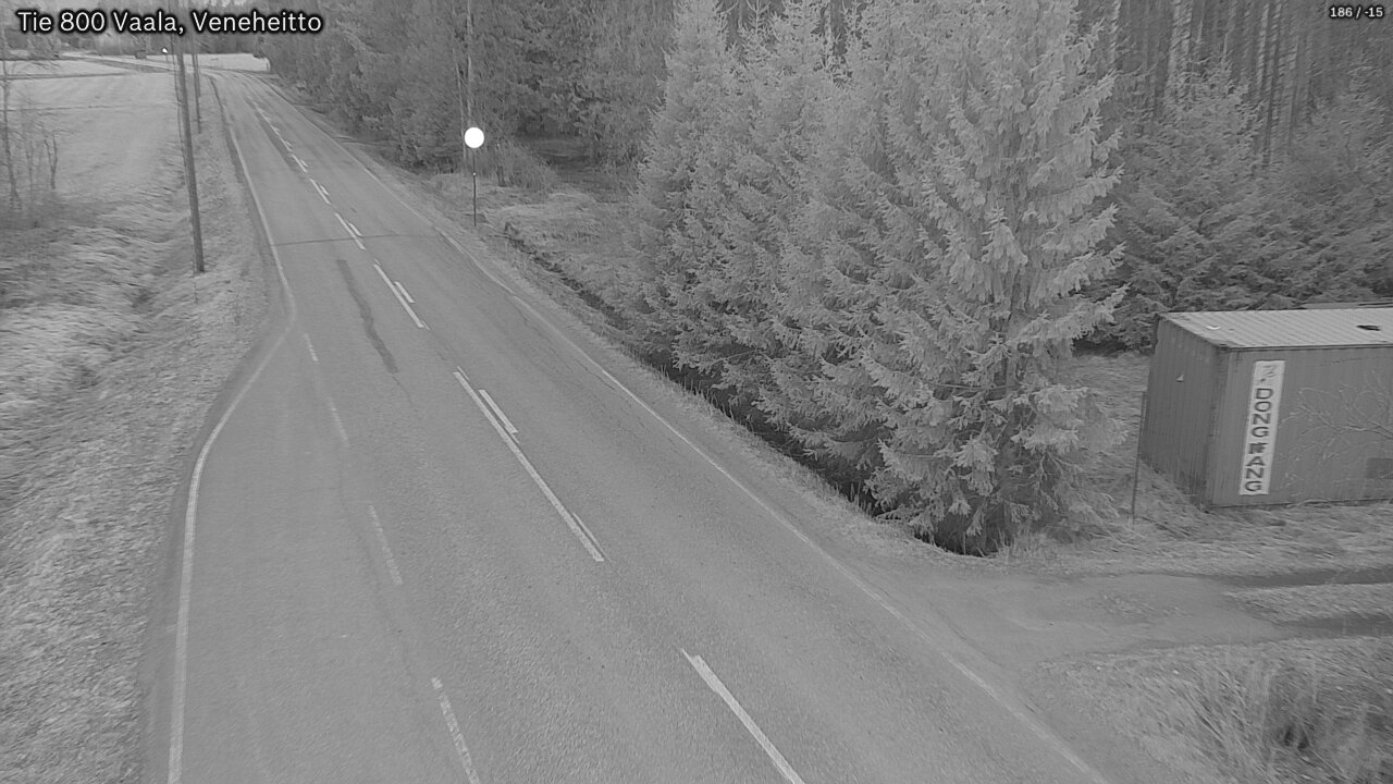 Weather Camera Image Road 800 Vaala, Veneheitto, Vaala, Pohjois-Pohjanmaa