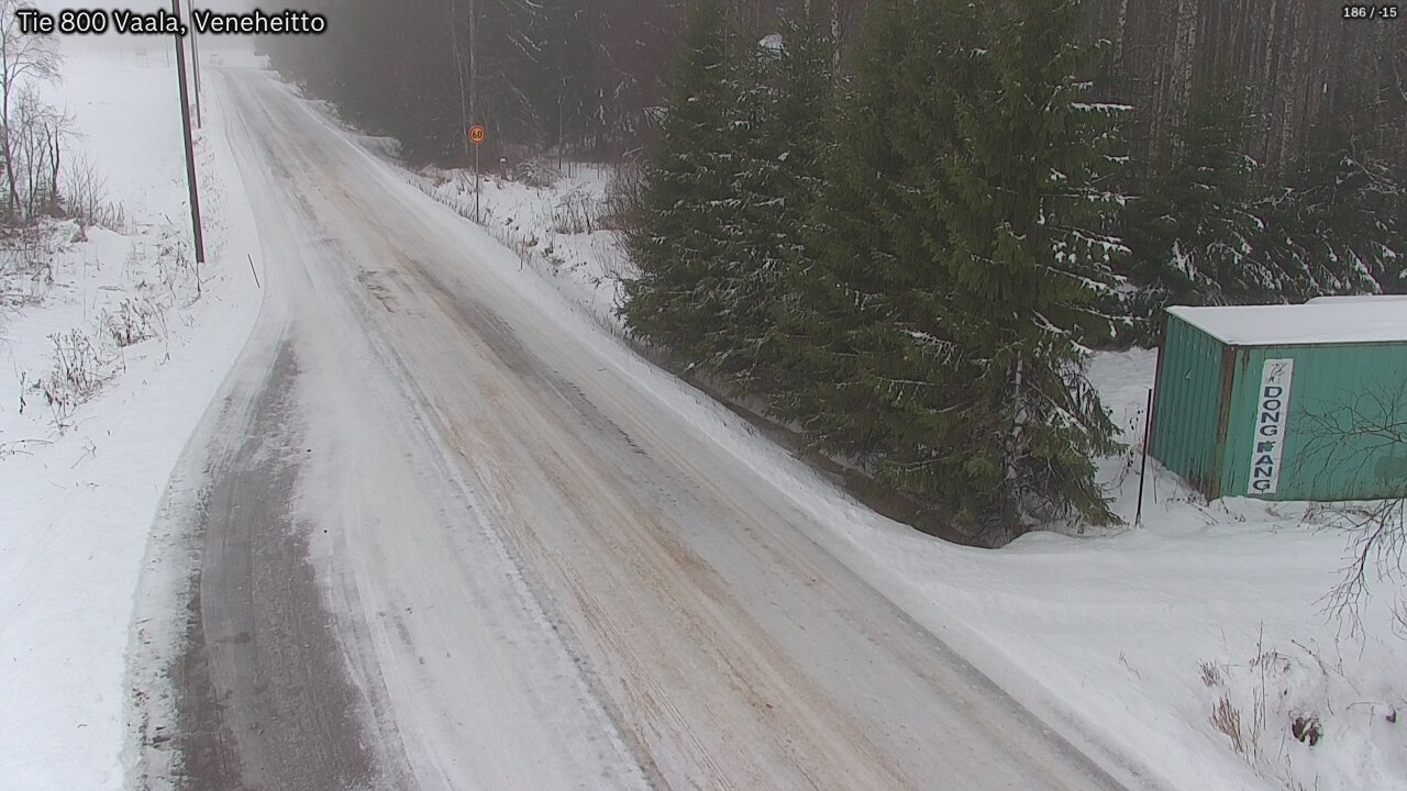 Weather Camera Image Väg 800 Vaala, Veneheitto, Vaala, Pohjois-Pohjanmaa