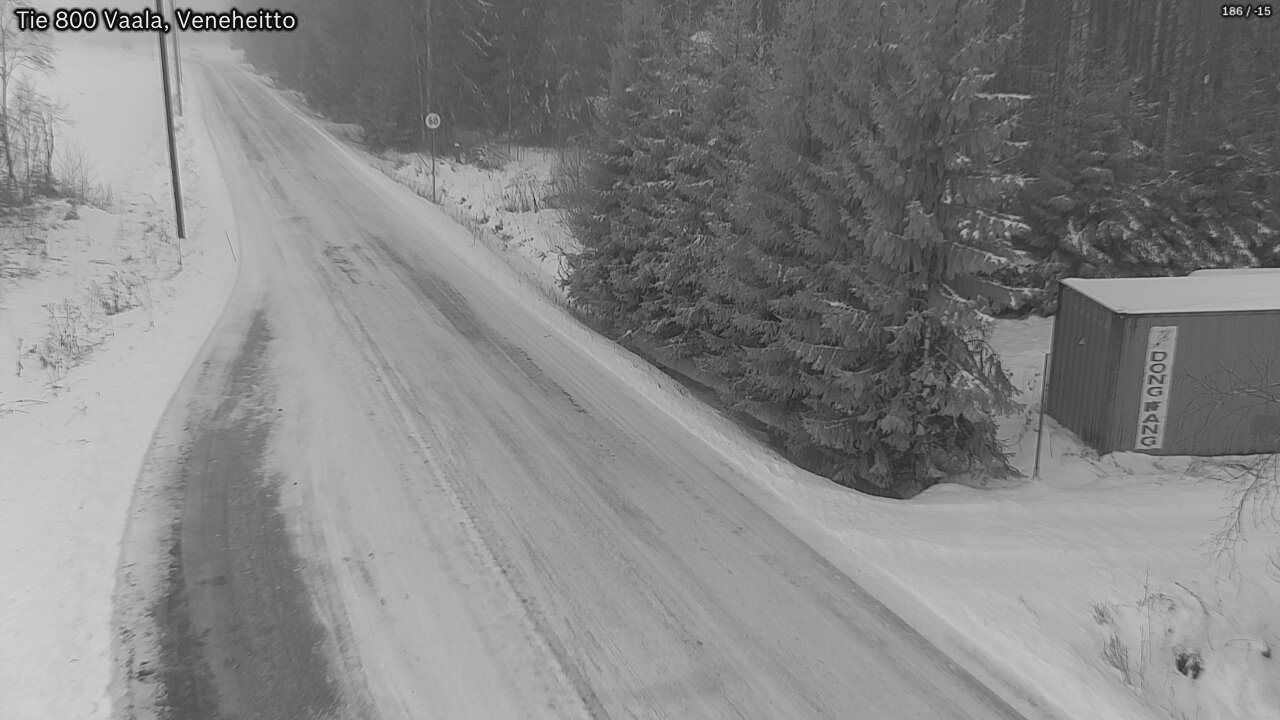 Weather Camera Image Väg 800 Vaala, Veneheitto, Vaala, Pohjois-Pohjanmaa
