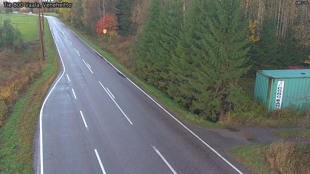 Weather Camera Image Road 800 Vaala, Veneheitto, Vaala, Pohjois-Pohjanmaa