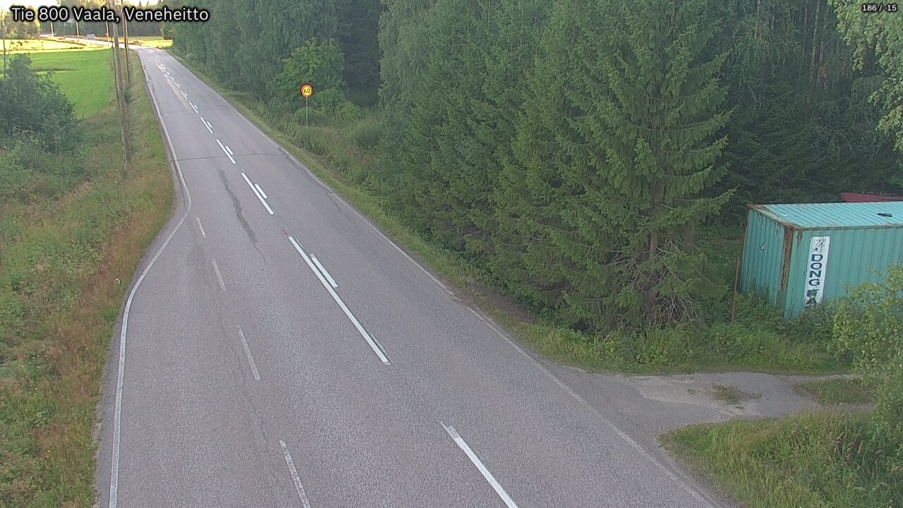 Kelikamerat Kuva Tie 800 Vaala, Veneheitto, Vaala, Pohjois-Pohjanmaa