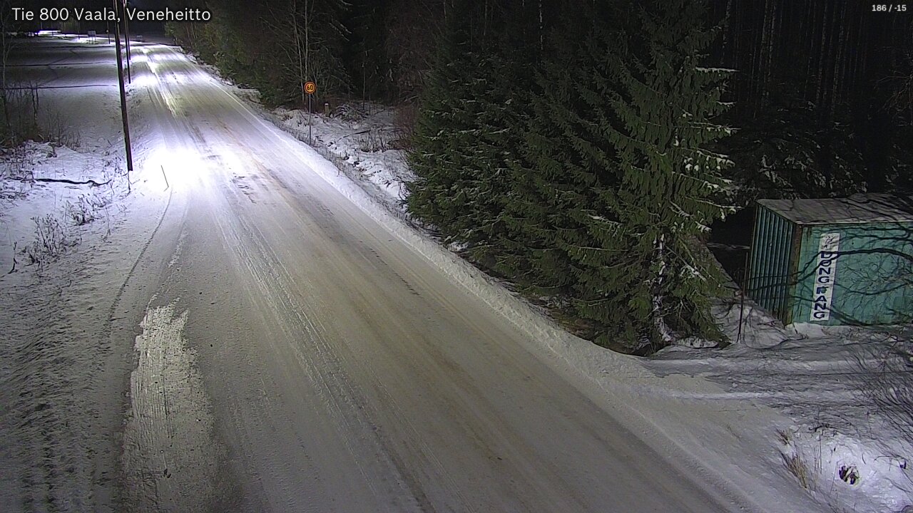 Weather Camera Image Väg 800 Vaala, Veneheitto, Vaala, Pohjois-Pohjanmaa