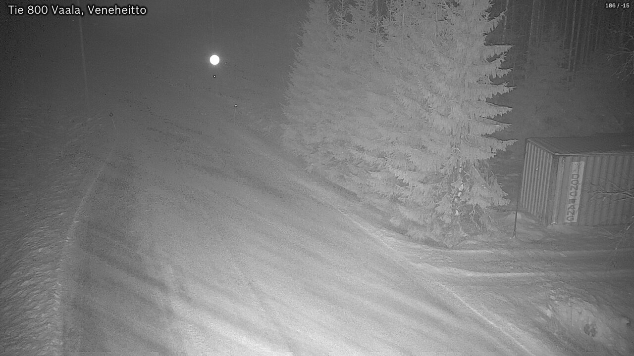 Weather Camera Image Väg 800 Vaala, Veneheitto, Vaala, Pohjois-Pohjanmaa
